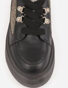 vices Sneakersi Negri cu platformă cu sclipici Elanatale