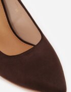 vices Stiletto Clasici Maro cu Branț din Piele Naturală Ennoriel