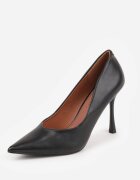 vices Stiletto Negre Clasice cu Branț din Piele Fridde