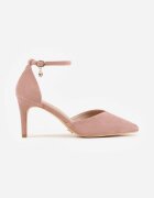 vices Stiletto roz cu branț din piele și curea în jurul gleznei Lilori