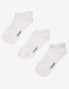 vico 3-pack Șosete Albe din Bumbac stil șosete invizibile Decorate cu Text Marenala