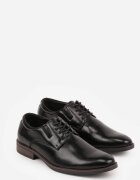 vico Pantofi Eleganti Negre cu Branț din Piele și Inserție Geometrică Everis