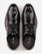 vico Pantofi Eleganti Negre cu Branț din Piele și Inserție Geometrică Everis
