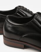 vico Pantofi Eleganti Negre cu Branț din Piele și Inserție Geometrică Everis