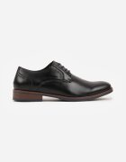 vico Pantofi eleganți negri cu brant din piele și cusături decorative Iphaera