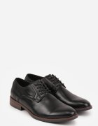 vico Pantofi eleganți negri cu brant din piele și cusături decorative Iphaera
