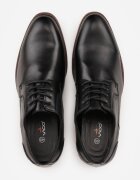 vico Pantofi eleganți negri cu brant din piele și cusături decorative Iphaera