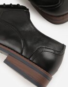 vico Pantofi eleganți negri cu brant din piele și cusături decorative Iphaera