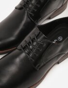 vico Pantofi eleganți negri cu brant din piele și cusături decorative Iphaera