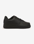 vico Sneakers Negri din Piele Naturală cu Perforații Solnelisse