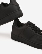 vico Sneakers Negri din Piele Naturală cu Perforații Solnelisse
