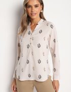 wei wei Cămașă Bej deschis Decorată cu model Paisley Irinde