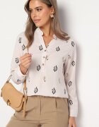 wei wei Cămașă Bej deschis Decorată cu model Paisley Irinde
