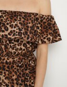 wei wei Rochie Maro Spaniolă cu imprimeu leopard cu croială cloș cu elastic în talie Giterta