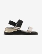 weide Sandale Negru-Auriu Clasice cu platformă Nilariane
