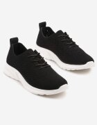 weide Sneakers negri cu carâmb ajurat și elastic Feniosse