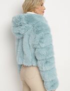 wool fashion Geacă de blană mentă cu un croi scurt matlasat Hemeriana