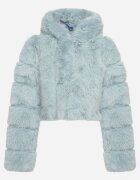 wool fashion Geacă de blană mentă cu un croi scurt matlasat Hemeriana