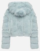 wool fashion Geacă de blană mentă cu un croi scurt matlasat Hemeriana