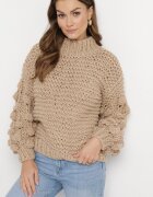wool fashion Maletă bej cu împletitură decorativă Asaipal