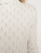 wool fashion Maletă Bej deschis cu Viscoză Ornată cu Model în Relief și Fir Metalic Ilamirael
