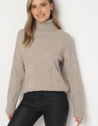 wool fashion Maletă Clasic Gri-Bej Savera