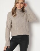 wool fashion Maletă Clasic Gri-Bej Savera