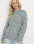 wool fashion Maletă Mentă cu torsade Defavia