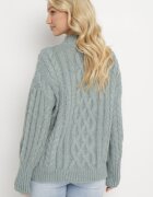 wool fashion Maletă Mentă cu torsade Defavia