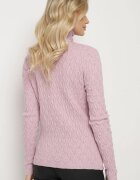 wool fashion Maletă violet deschis cu viscoză Decorat cu model în relief și fir metalic Ilamirael