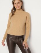 wool fashion Pulover golf maro cu model decorativ și bandă elastică Melodiea