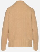 wool fashion Pulover golf maro cu model decorativ și bandă elastică Melodiea