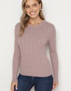 wool fashion Pulover Mov deschis cu Viscoză Decorat cu model în relief Savinia