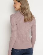 wool fashion Pulover Mov deschis cu Viscoză Decorat cu model în relief Savinia