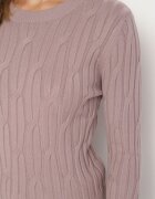 wool fashion Pulover Mov deschis cu Viscoză Decorat cu model în relief Savinia