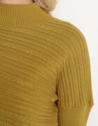 wool fashion Pulover Verde deschis cu Lână cu Croi Asimetric cu Imprimeu Sarositte