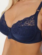 yalis Sutien Bleumarin cu aplicații din dantelă Nilivea