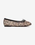 yesmile Balerini leopard cu fundiță subțire pe vârf Lonevia