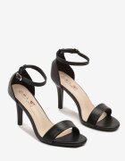 yesmile Sandale Negre cu Toc Cui în Stil Clasic Tatilwena