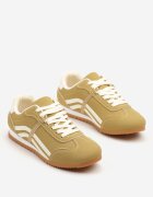 yolera Adidași Galbene cu Cusături și Benzi Decorative pe Lateral Beniffa