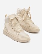 yolera Sneakerși Bej cu Șnururi Decorative Eveslia