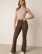 yu & me Colanți tip clopot cu talie înaltă și fronseu modelator Pronone Maro