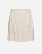 yu & me Fustă-Pantaloni scurți Bej cu In Decorată cu o pliură Salloril