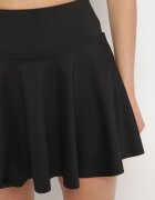 yu & me Fustă-Pantaloni scurți Negre cu Talie Înaltă Nerisane