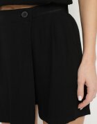 yu & me Fustă-Pantaloni Scurți Negri cu In Decorați cu Pliseu Salloril