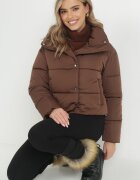 yu & me Jachetă Maro Puffer Matlasată cu Guler Înalt Alene