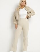 yu & me Pantaloni Bej Clopot Material Ellavine