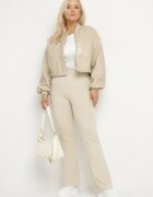 yu & me Pantaloni Bej Clopot Material Ellavine