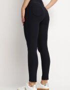 yu & me Pantaloni Bleumarin cu croială ajustată cu elastic în talie și cu talie înaltă Selbia