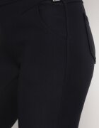 yu & me Pantaloni Bleumarin cu croială ajustată cu elastic în talie și cu talie înaltă Selbia